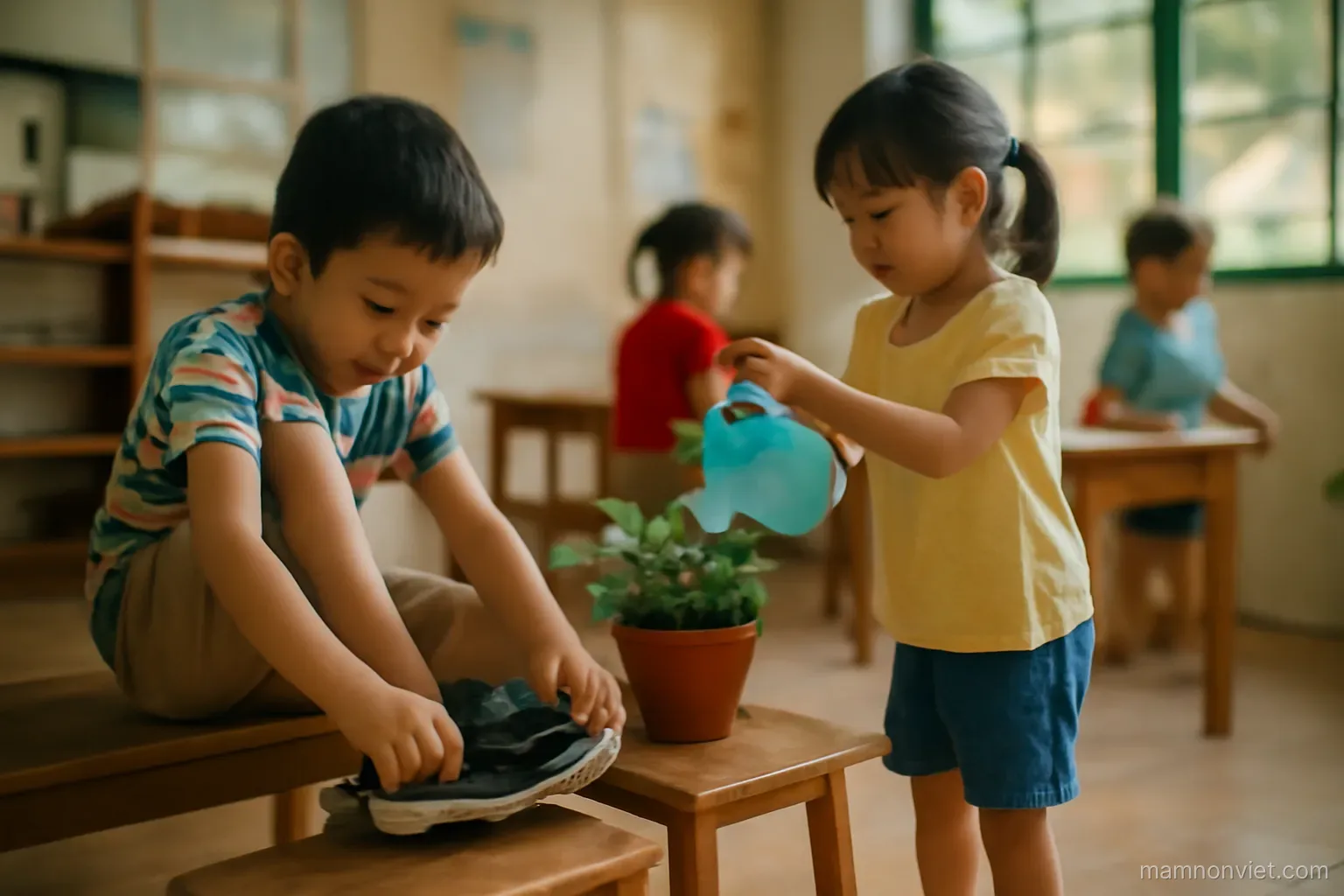 Gói bánh chưng cùng bé: trải nghiệm Tết đáng nhớ