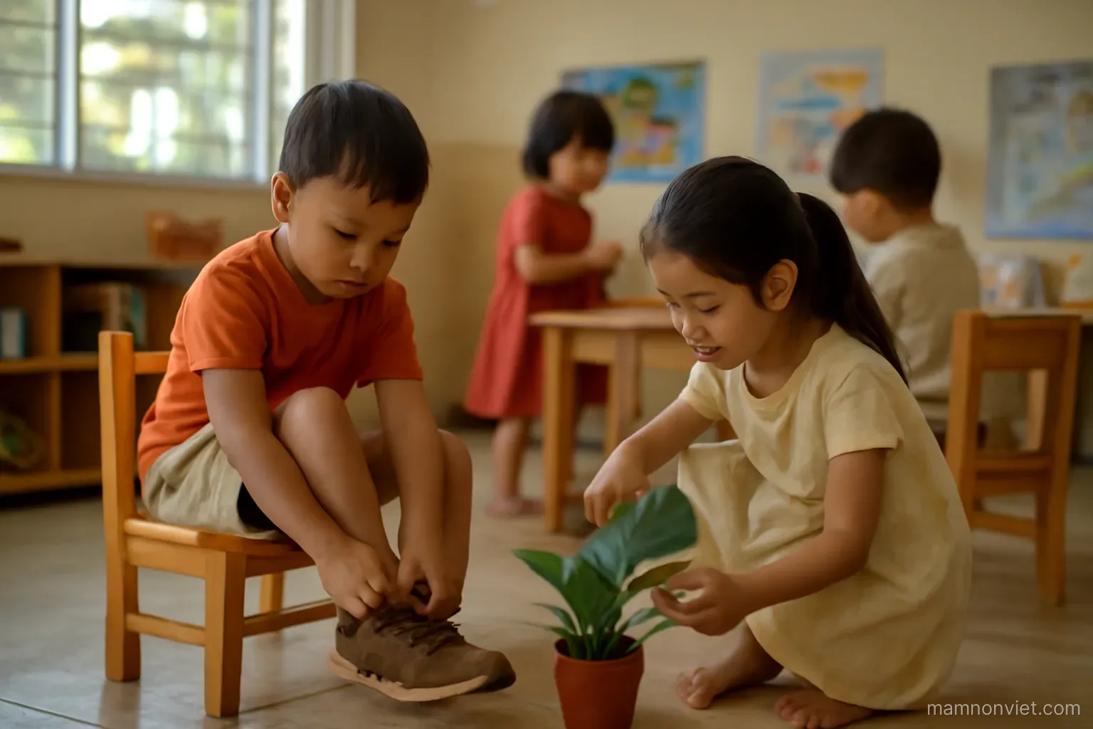 Trò chơi dân gian trở lại sân trường mầm non