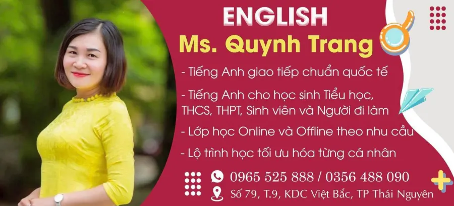 Trung tâm tiếng anh Cô Quynh Trang - English - Ms. Quynh Trang