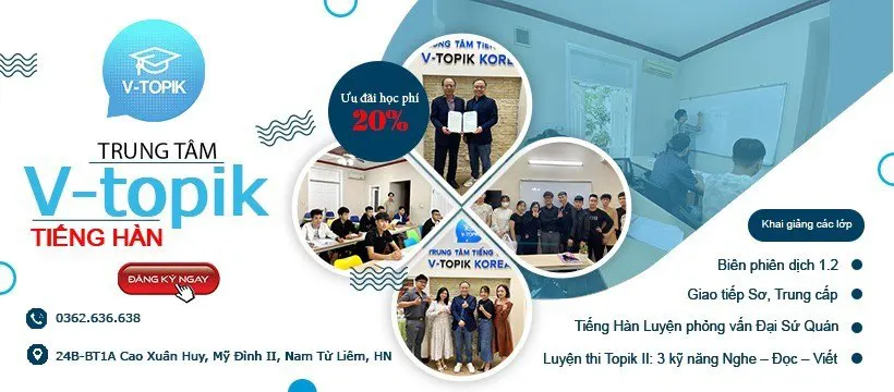 Trung tâm Hàn Ngữ V-Topik - Mỹ Đình 2