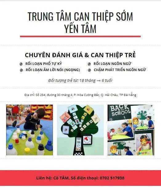 Trung tâm Can Thiệp sớm Yến Tâm