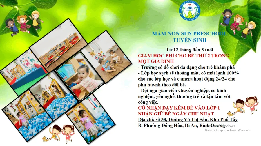 Mầm Non Ánh Mặt Trời (Sun Preschool)