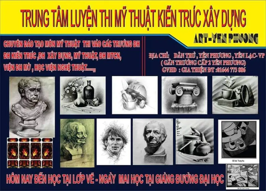Lớp vẽ Thầy Thiện