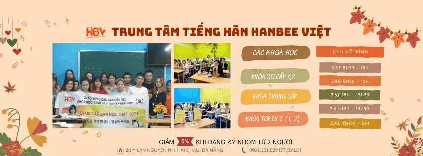Trung tâm Tiếng Hàn Hanbee Việt