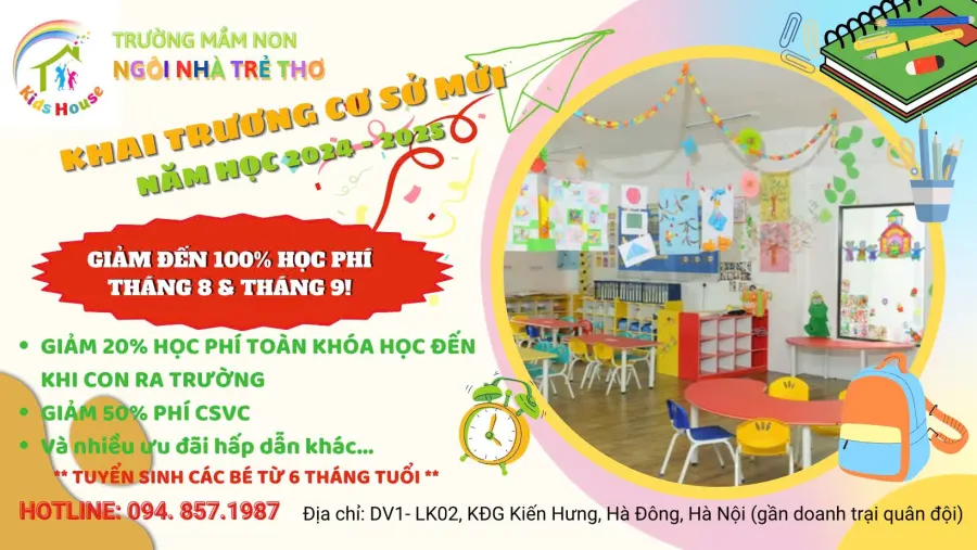 Mầm non Ngôi Nhà Trẻ Thơ - Kiến Hưng, Hà Đông