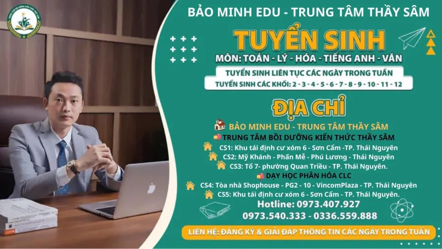 Trung tâm Bồi dưỡng kiến thức Thầy Sâm - CS 1 Sơn Cẩm