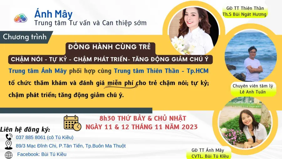Trung tâm Tư vấn và Can thiệp Sớm Ánh Mây