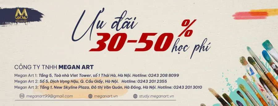 Trung tâm Dạy vẽ trẻ em Megan Art - CS1 Thái Hà