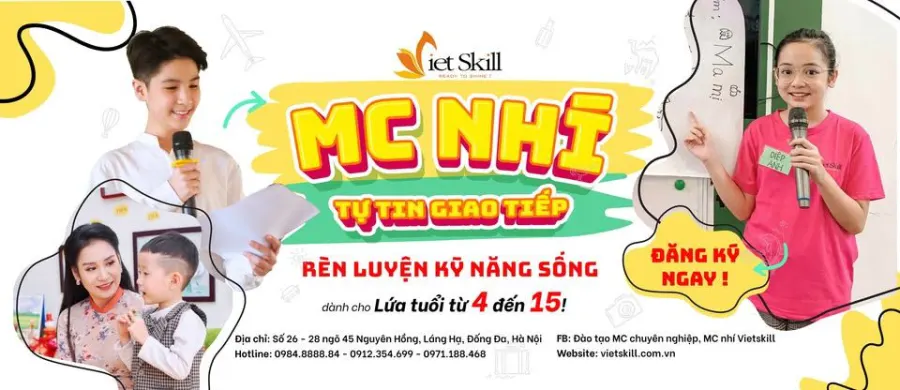 Trung tâm đào tạo MC chuyên nghiệp, MC nhí Vietskill