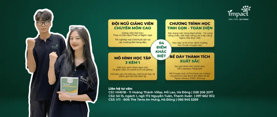 Trung tâm Tiếng Anh Impact English - Cơ sở 1