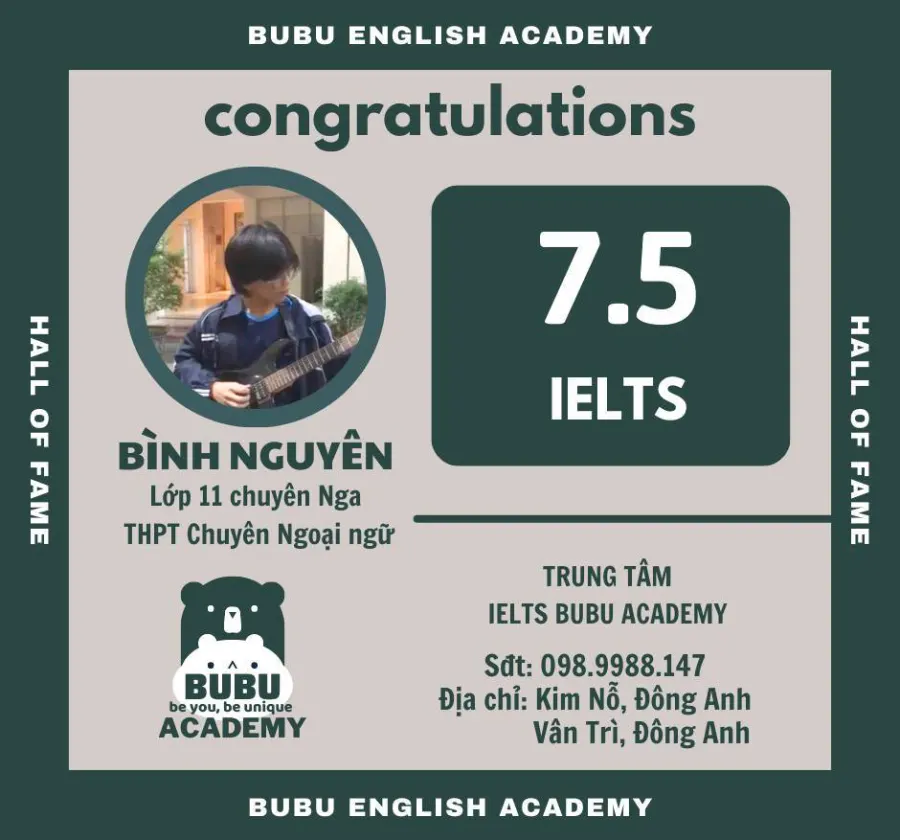 Trung tâm BuBu IELTS Academy