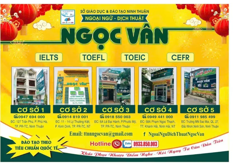 Trung tâm Ngoại ngữ-Dịch thuật Ngọc Vân - Cơ sở 3