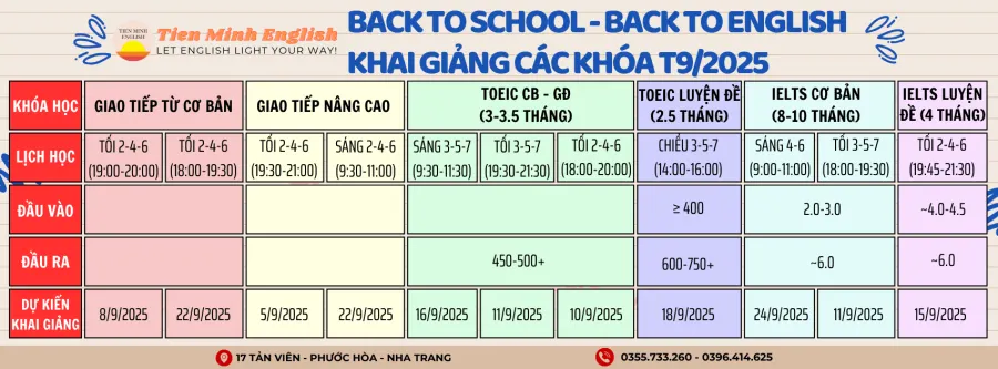 Trung tâm Ngoại Ngữ Tiến Minh