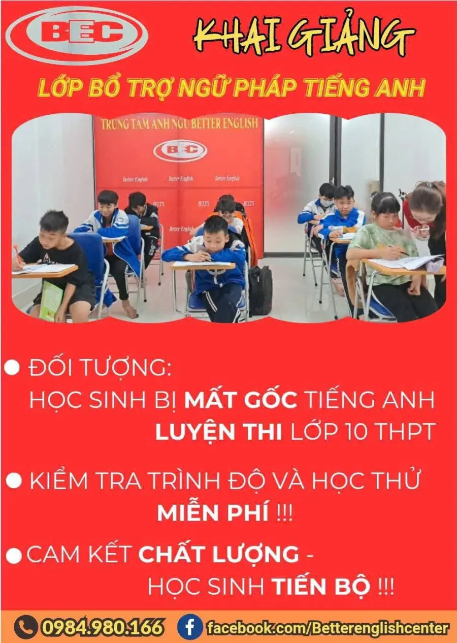 Trung tâm Better English Center - Cơ sở 1