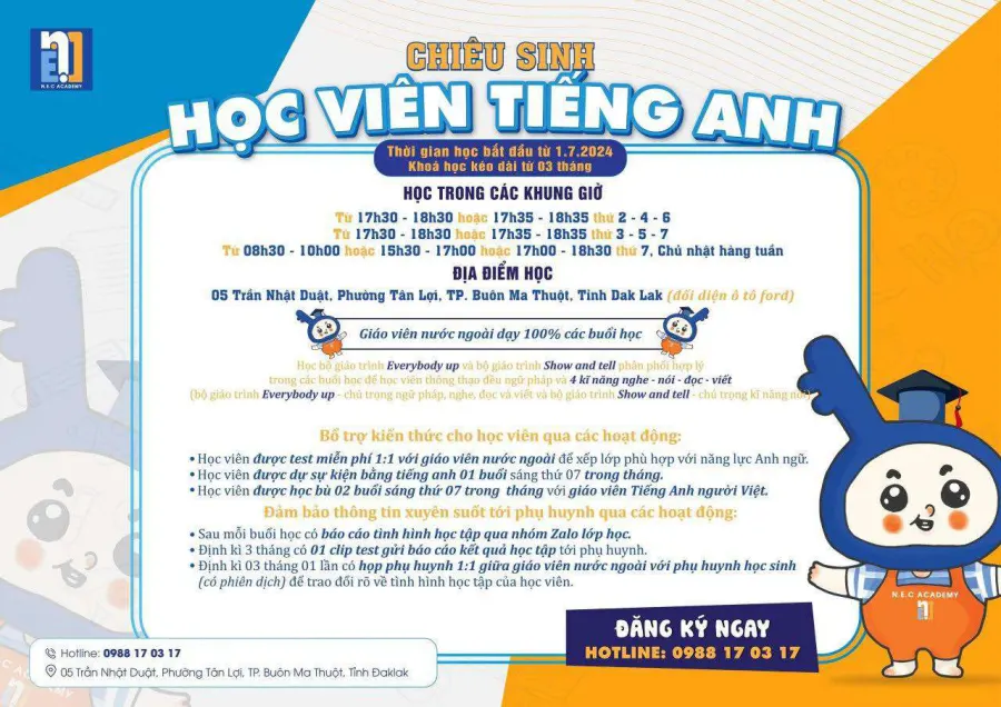 Trung tâm Ngoại Ngữ Nec Academy - Buôn Ma Thuật