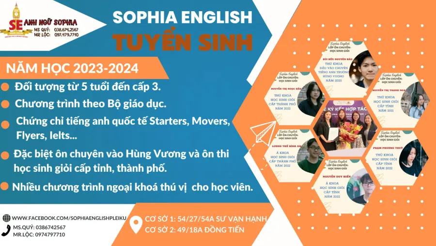Trung tâm Sophia English - Ms Quy and Mr Loc