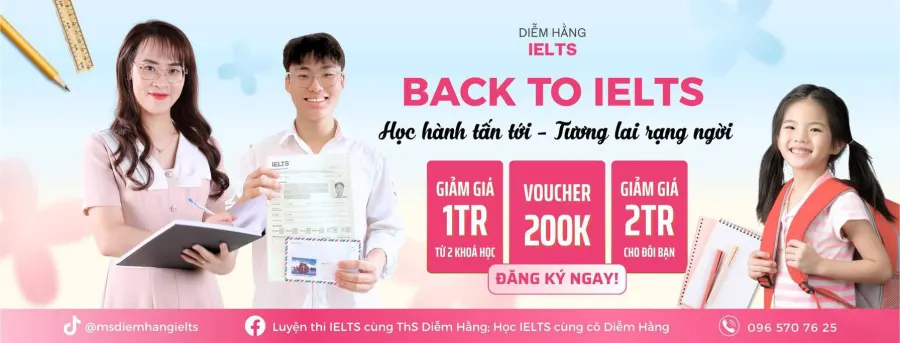 Trung tâm học Ielts cùng cô Diễm Hằng - Cơ sở 2