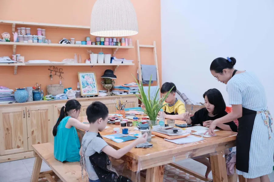 Lớp vẽ Ngôi Nhà Nhỏ Cs10
