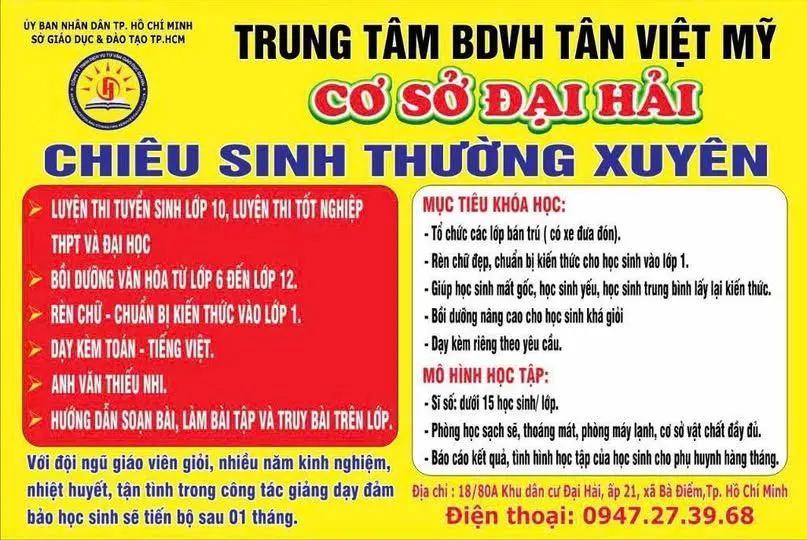 Trung tâm BDVH Tân Mỹ Việt