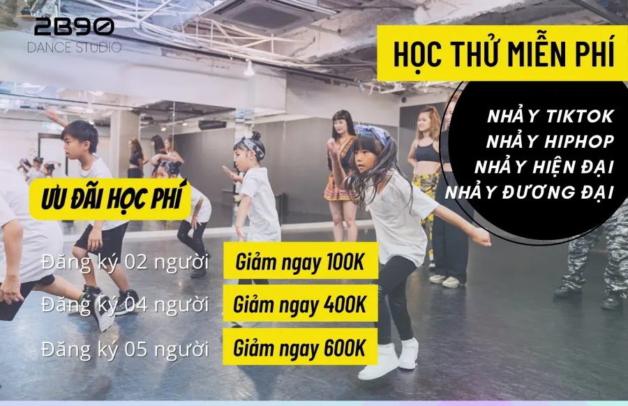 Trung tâm dạy nhảy 2B90 Dance Studio - Cơ sở 8