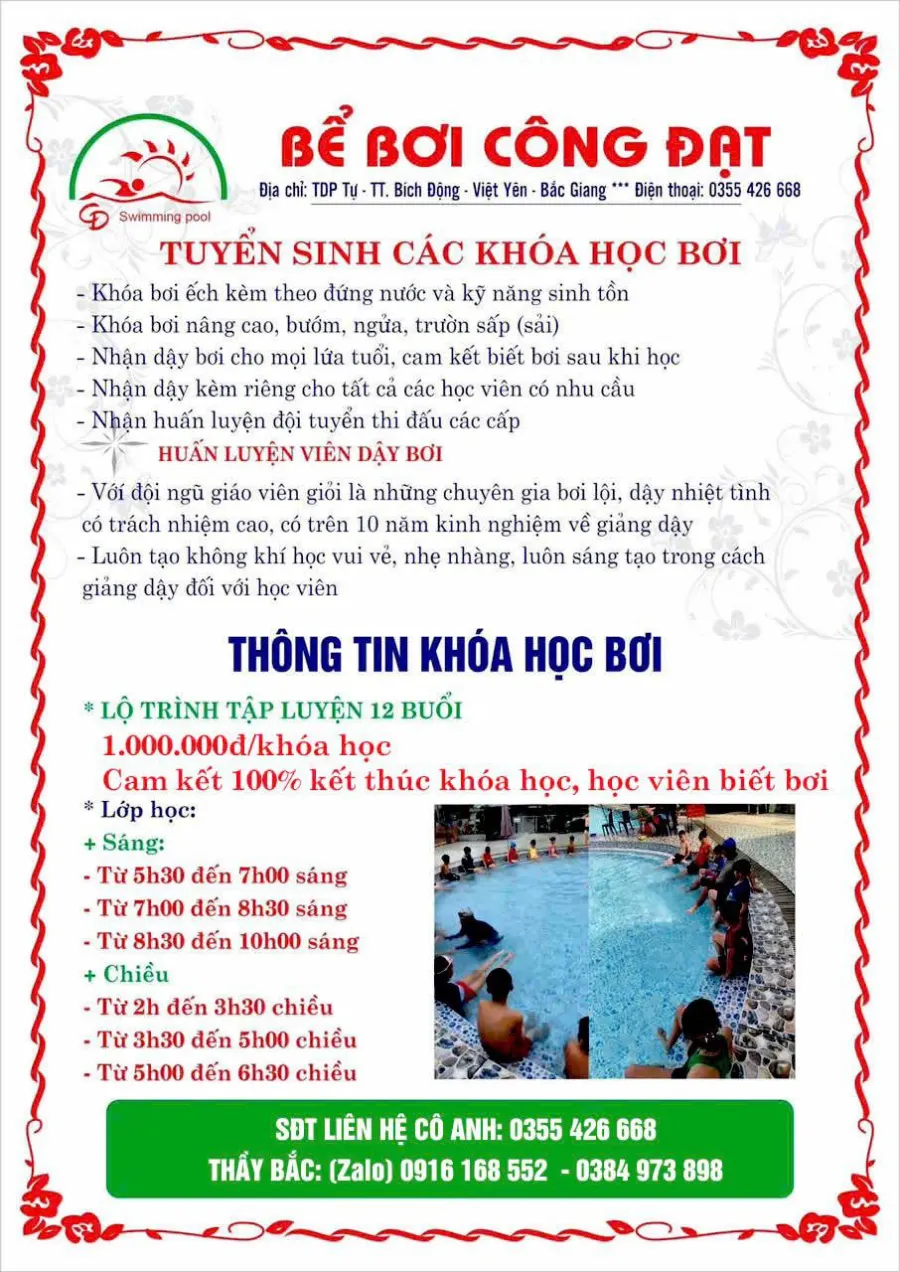 Trung tâm Bể bơi Công Đạt