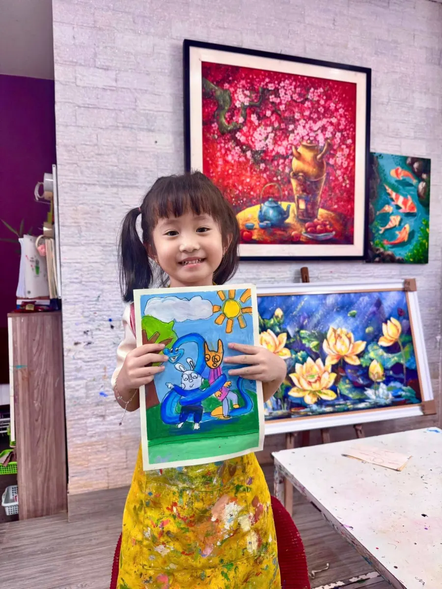 Lớp vẽ nhà mình