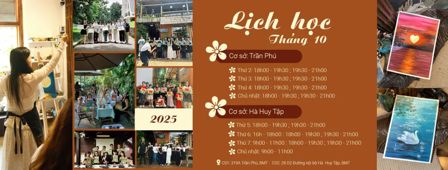 Lớp Vẽ Người Yêu Nghệ Thuật - Cơ sở 1