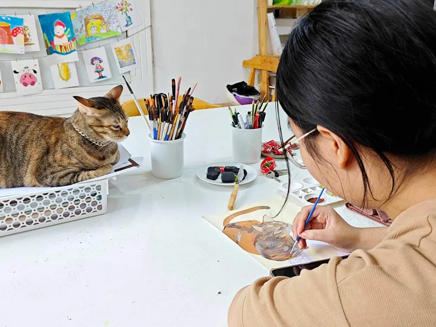 Lớp vẽ Mèo Mơ