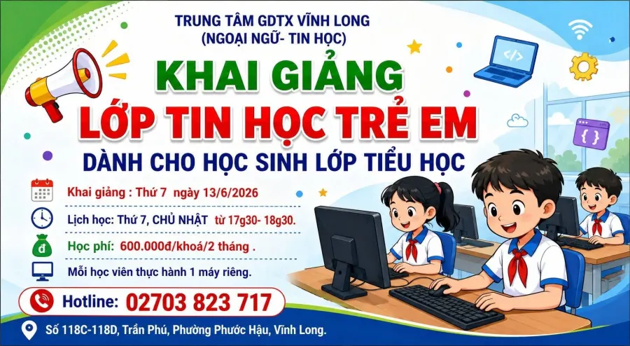 Trung tâm Ngoại ngữ Tin học Vĩnh Long