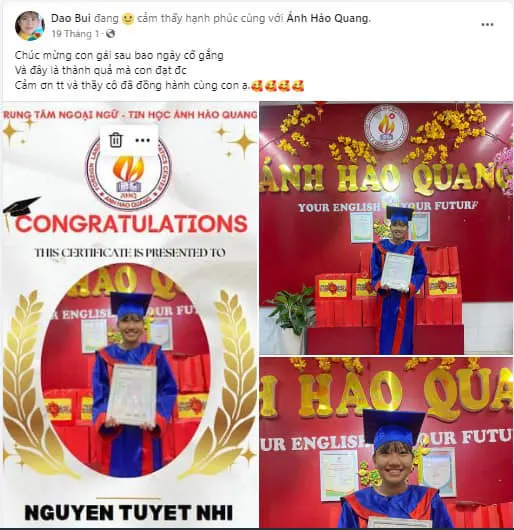 Trung tâm Ngoại Ngữ, Tin Học Ánh Hào Quang
