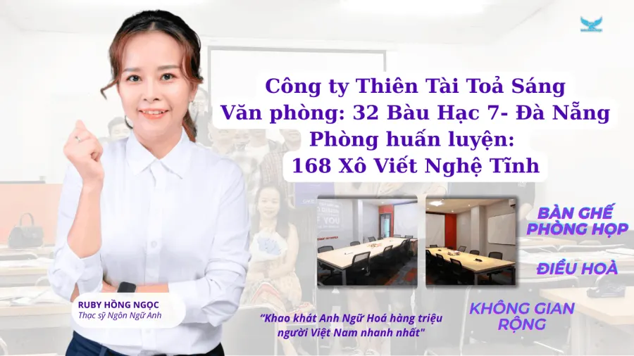 Tiếng Anh Giao Tiếp Ruby Hồng Ngọc - Học Trực Tiếp Hoặc Online