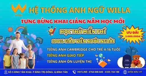 Hệ Thống Anh Ngữ Willa