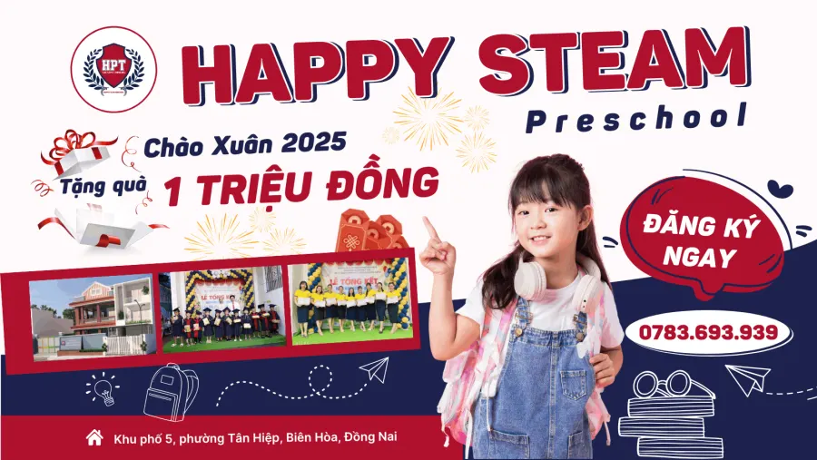 Mầm Non Happy Steam Preschool - KP5, Tân Hiệp, Biên Hòa​