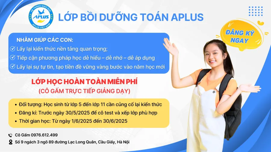 Lớp bồi dưỡng Toán APLUS