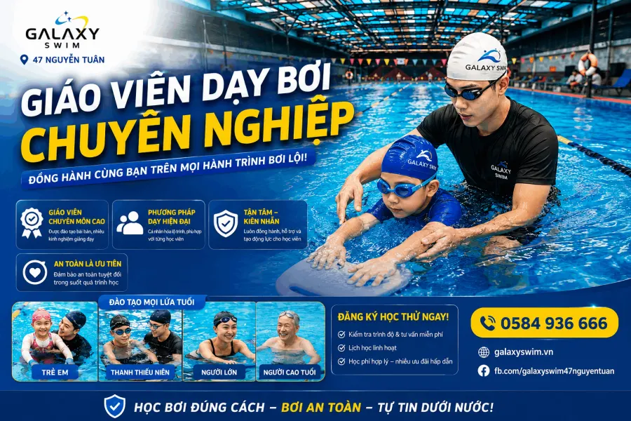 Trung tâm dạy bơi - Bể bơi Galaxy