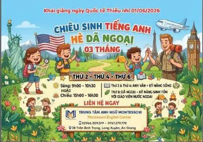 Trung Tâm Tiếng Anh Montessori Long Xuyên An Giang