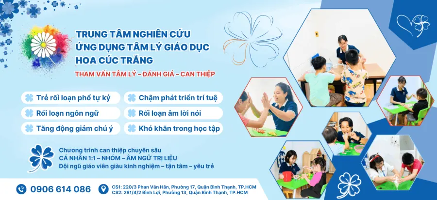 Trung Tâm Nghiên Cứu Ứng Dụng Tâm Lý Giáo Dục Hoa Cúc Trắng