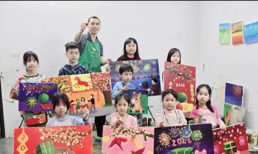 Lớp Vẽ Họa Sĩ An Thắng - Ngoại Giao Đoàn , Xuân Đỉnh