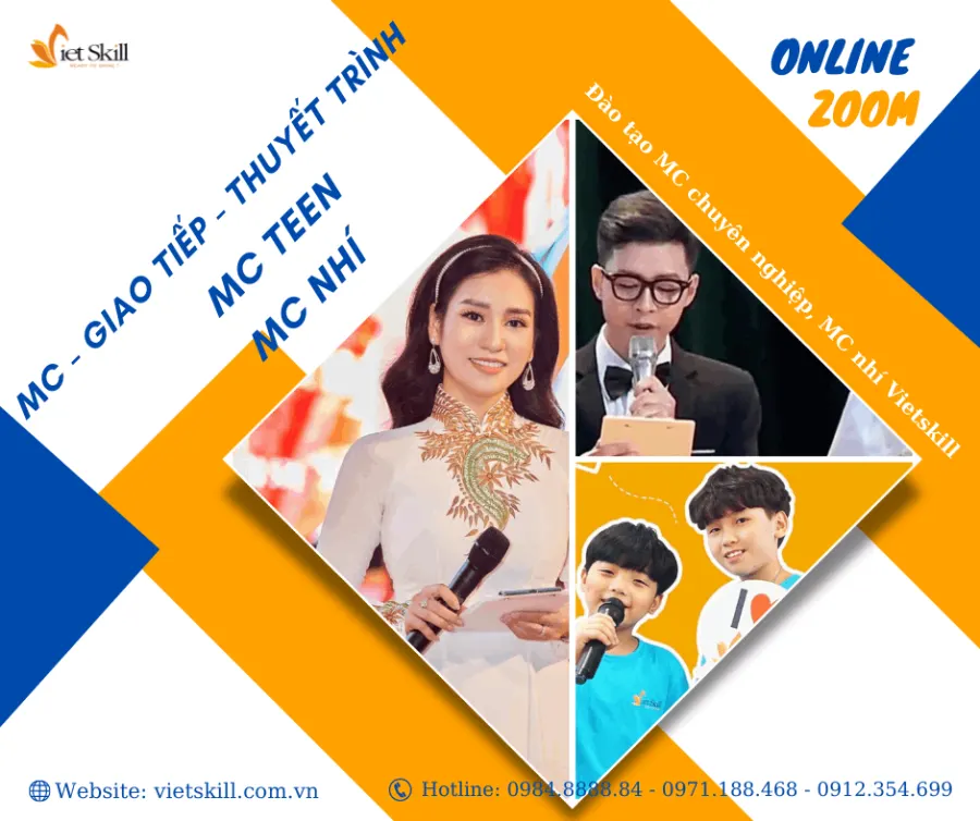 Đào tạo MC chuyên nghiệp, MC nhí Vietskill - Làng Việt Kiều Châu Âu