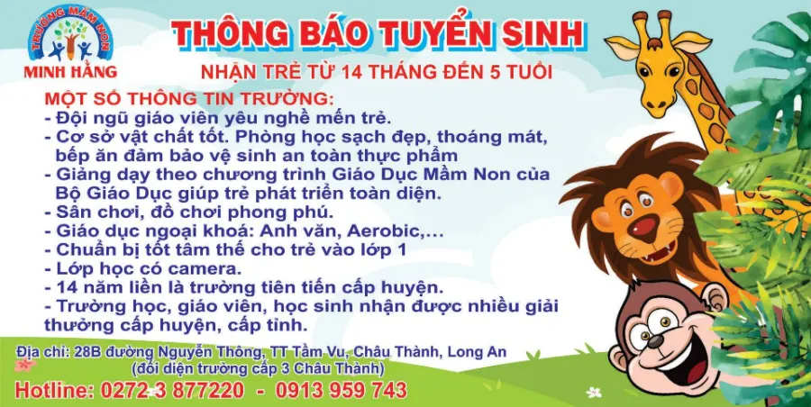 Trường Mầm non Minh Hằng - Châu Thành