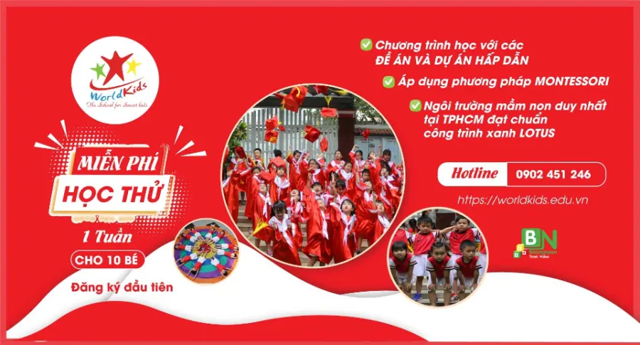 Trường Mầm Non Quốc Tế Worldkids Quận 1